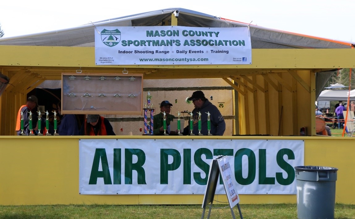 Air Pistol Booth at Matlock Old Timers Fair Kitsap Kids
